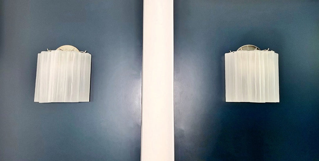 Murano Wall Lamp | 5 Matte Tube Glass | Set of 2