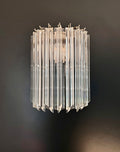 Murano Wall Lamp | 9 Clear Prism Glass | Set of 2