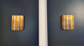 Murano Wall Lamp | 9 Clear Yellow Prism Glass | Set of 2