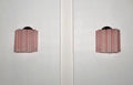 Murano Wall Lamp | 5 Pink Matte Glass Tubes | Set of 2