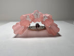 Murano Wall Lamp | 5 Pink Matte Glass Tubes | Set of 2