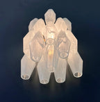 Murano Wall Lamp | 17 White Alabaster Poliedri Glass | Set of 2