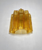 Murano Wall Lamp | 5 Yellow Glass Tubes | Set of 2