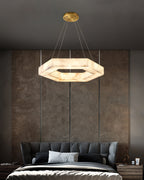 LED Hexagon Alabaster Pendant Lamp additional product view