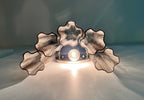 Murano Wall Lamp | 5 Smoked Tube Glass | Set of 2