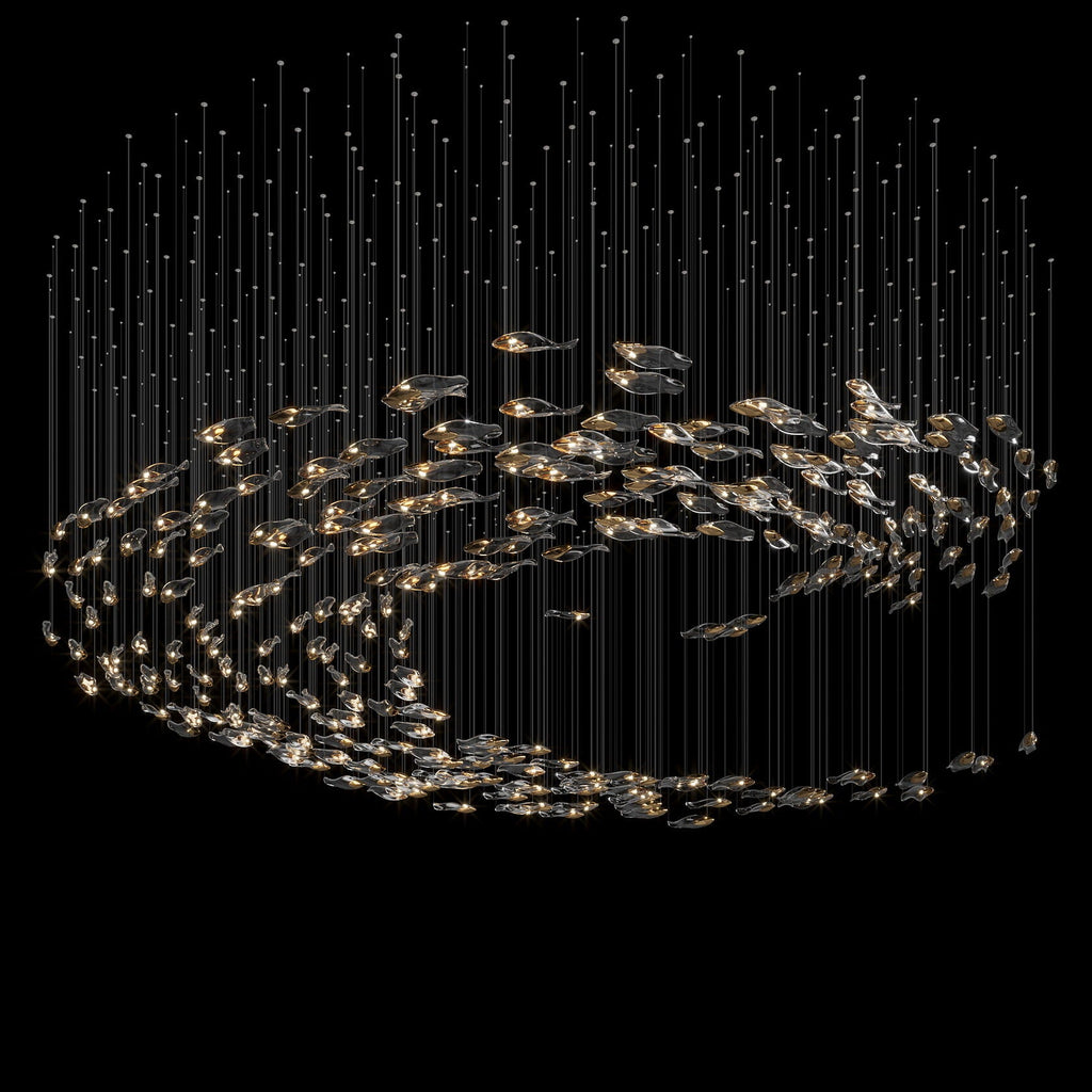 Smoke Glass Current Chandelier