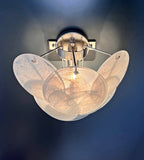 Murano Wall Lamp | 6 Alabaster Glass Disc Glass | Set of 2