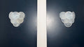 Murano Wall Lamp | 6 Alabaster Glass Disc Glass | Set of 2