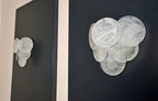 Murano Wall Lamp | 6 Alabaster Glass Disc Glass | Set of 2