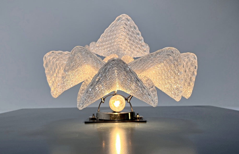 Murano Wall Lamp | 6 Clear Rondini Glass | Set of 2