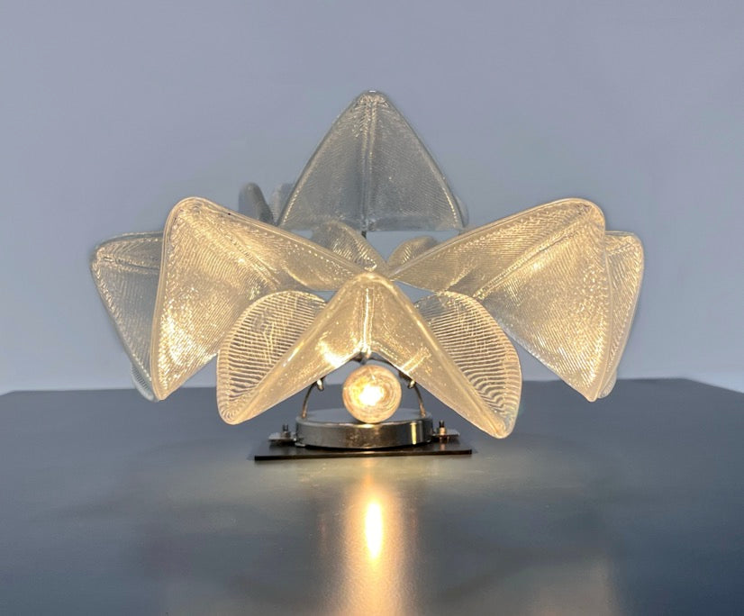 Murano Wall Lamp | 6 Clear Rondini Glass | Set of 2