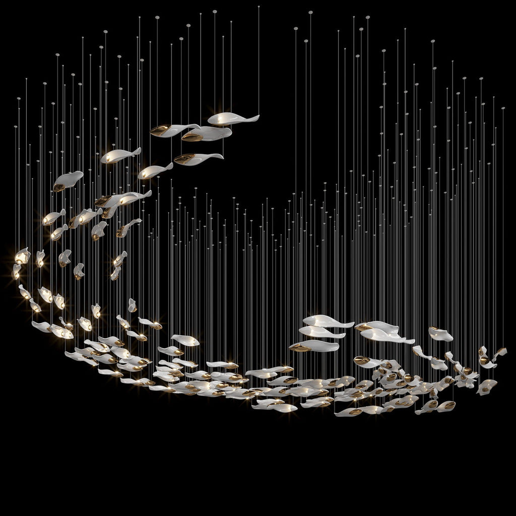 Smoke Glass Current Chandelier