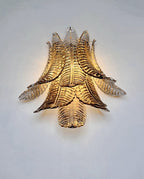Murano Wall Lamp | 10 Smoked Felci Glass | Set of 2