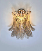 Murano Wall Lamp | 10 Smoked Felci Glass | Set of 2