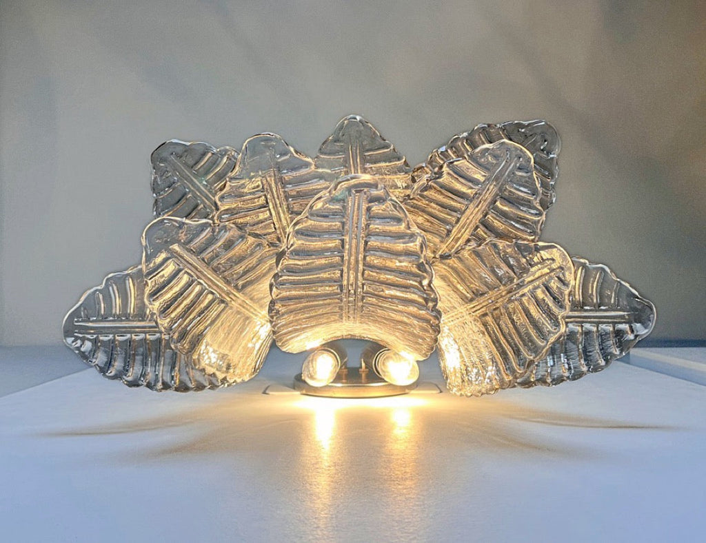Murano Wall Lamp | 10 Smoked Felci Glass | Set of 2