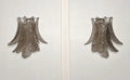 Murano Wall Lamp | 10 Smoked Felci Glass | Set of 2