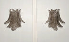 Murano Wall Lamp | 10 Smoked Felci Glass | Set of 2