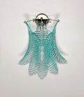 Murano Wall Lamp | 6 Turquoise Felci Glass | Set of 2
