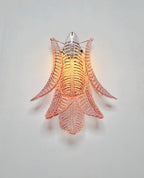 Murano Wall Lamp | 6 Pink Felci Glass | Set of 2