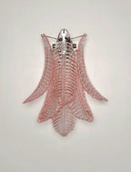 Murano Wall Lamp | 6 Pink Felci Glass | Set of 2