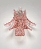 Murano Wall Lamp | 6 Pink Felci Glass | Set of 2