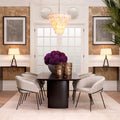 Clementina Alabaster Chandelier 26"