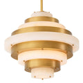 Lazzari Alabaster Chandelier 24" D