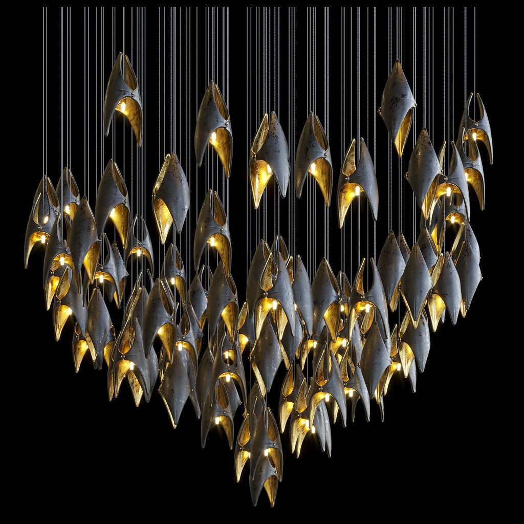 White Bird Orbit Chandelier