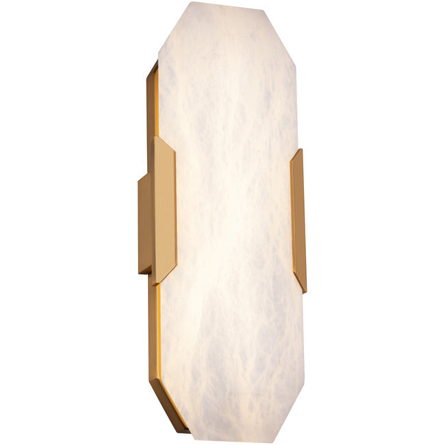 Obelisk Alabaster Wall Sconce by Bling Lighting Studio