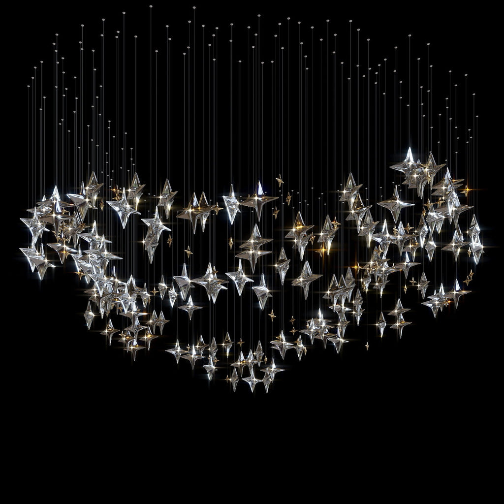 Crystal Star Constellation Chandelier