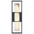 Saga Indoor / Outdoor Alabaster Wall Sconce by Bling Lighting Studio