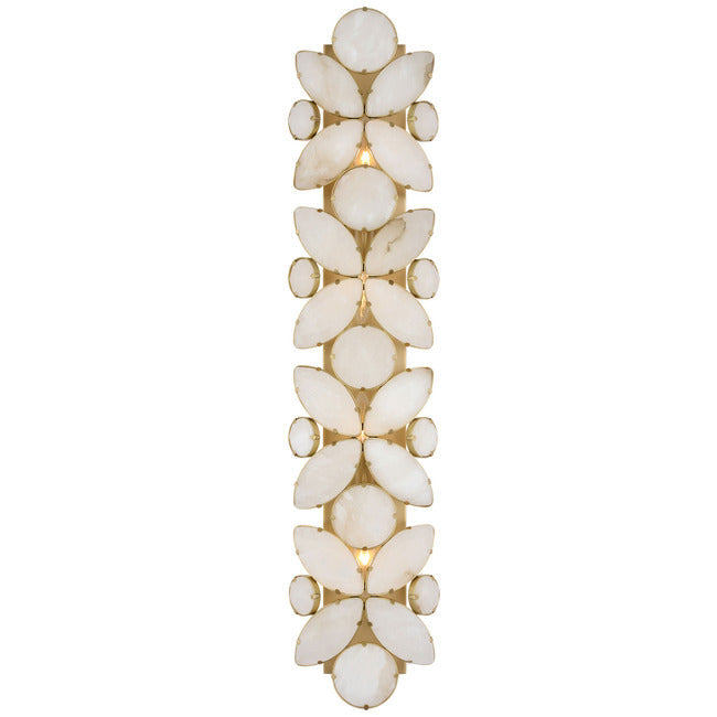 Ripple Alabaster Wall Sconce by Bling Lighting Studio