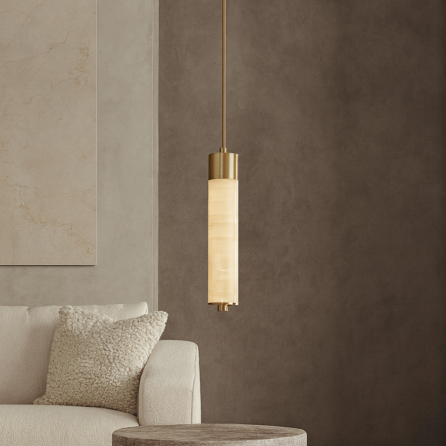 Sorella Alabaster Pendant Light chandelier by Bling Lighting Studio