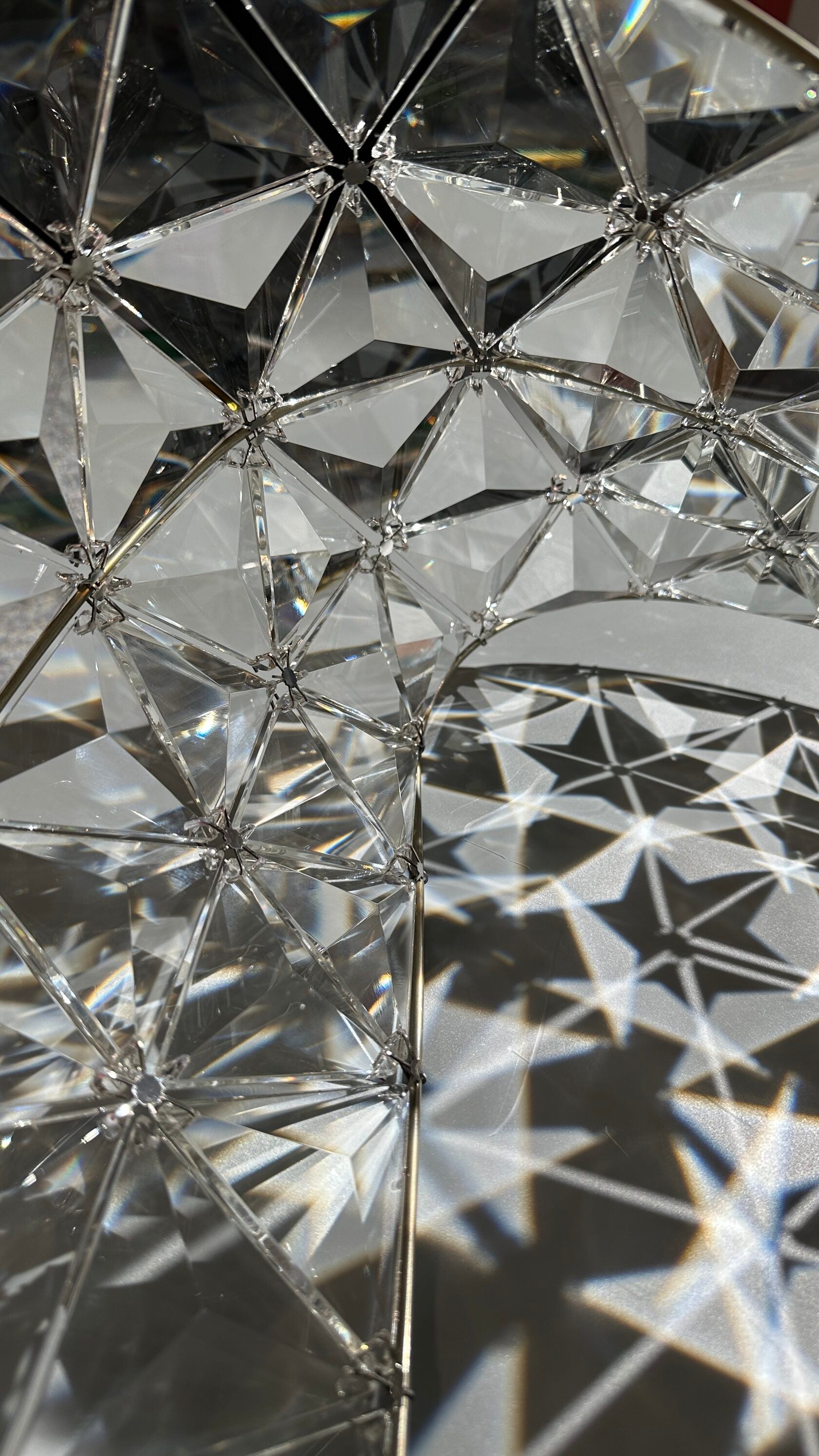 White Bell Cluster Chandelier