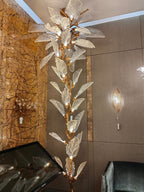 Creative Bionic Resin Leaves Chandelier for Living Room/Dining Room/Staircase by Bling Lighting Studio