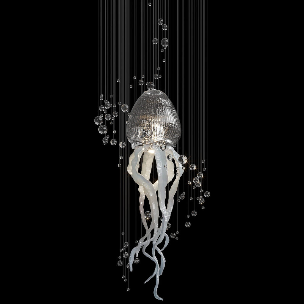 Aqua Jellyfish Chandelier