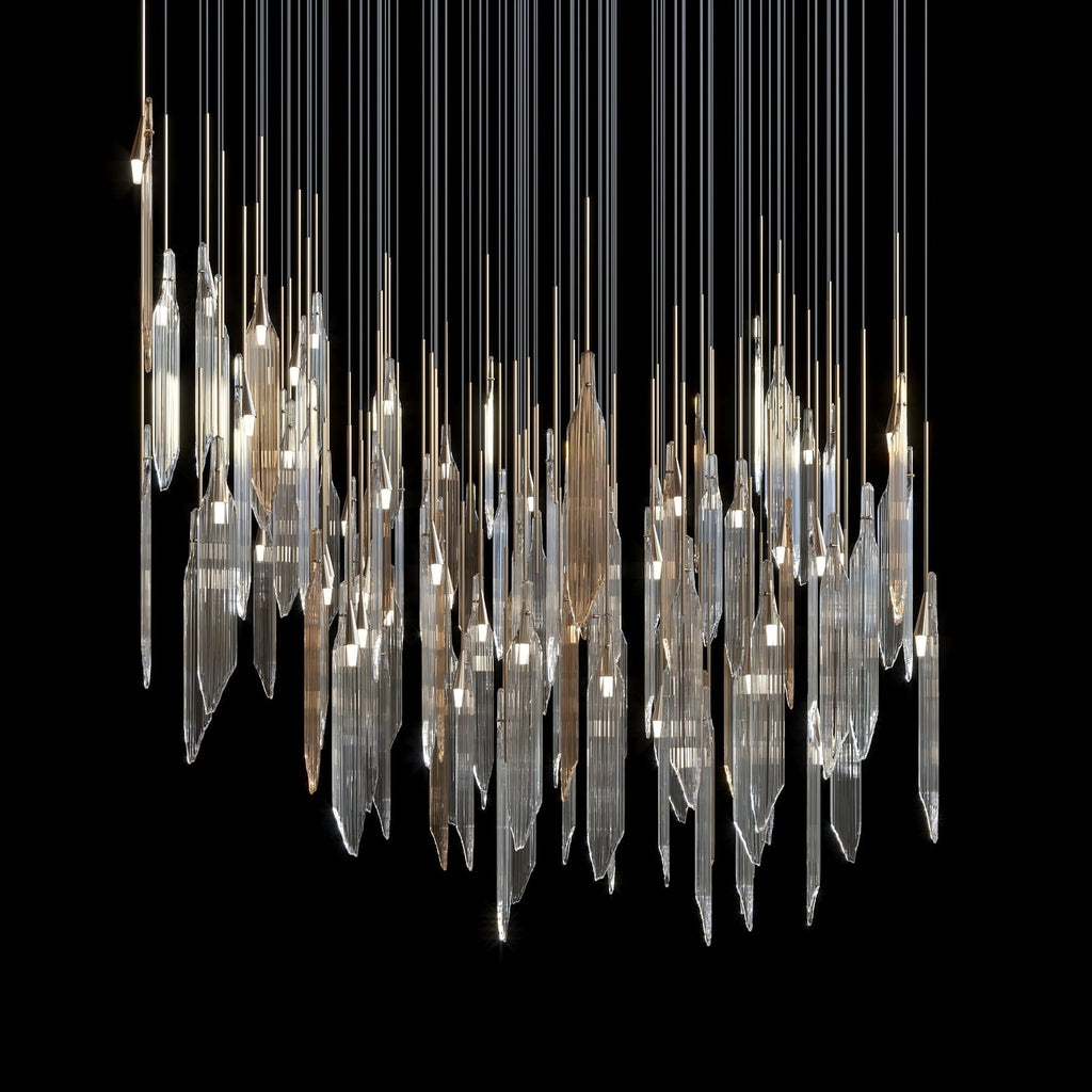Crystal Icicle Rain Chandelier