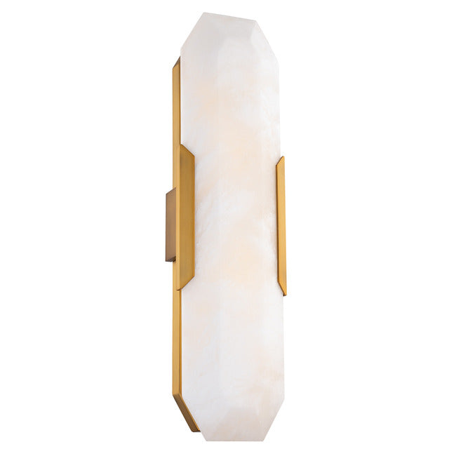 Obelisk Alabaster Wall Sconce by Bling Lighting Studio