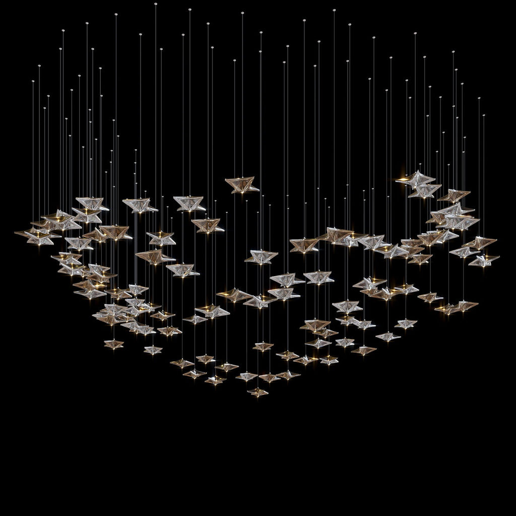 Crystal Arrow Rain Chandelier
