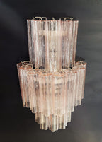 Murano Wall Lamp | 18 Pink Prism Glass | Set of 2