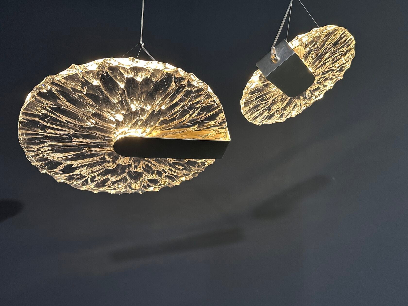 Silver Disc Cluster Chandelier