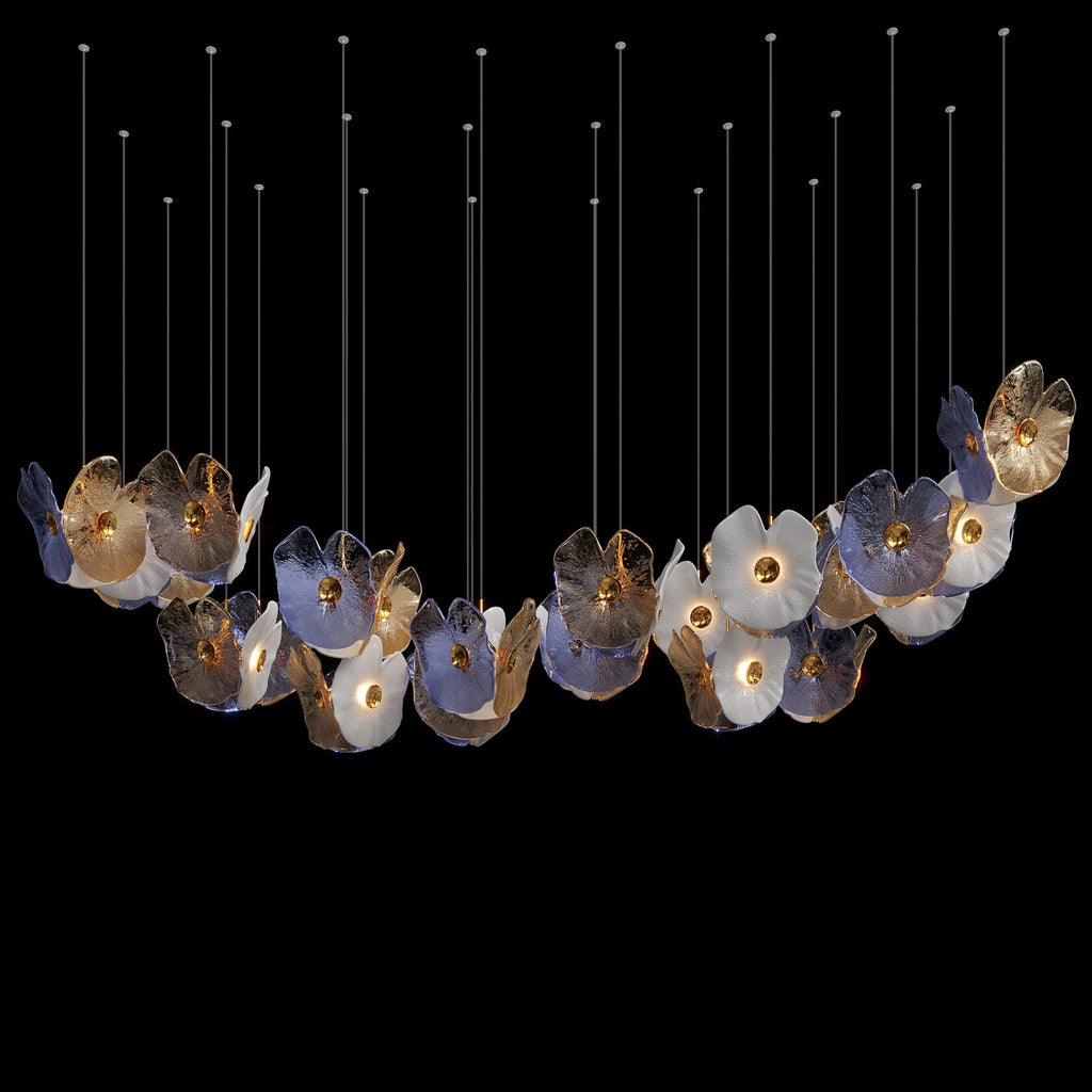 Frosted Blossom Cluster Chandelier