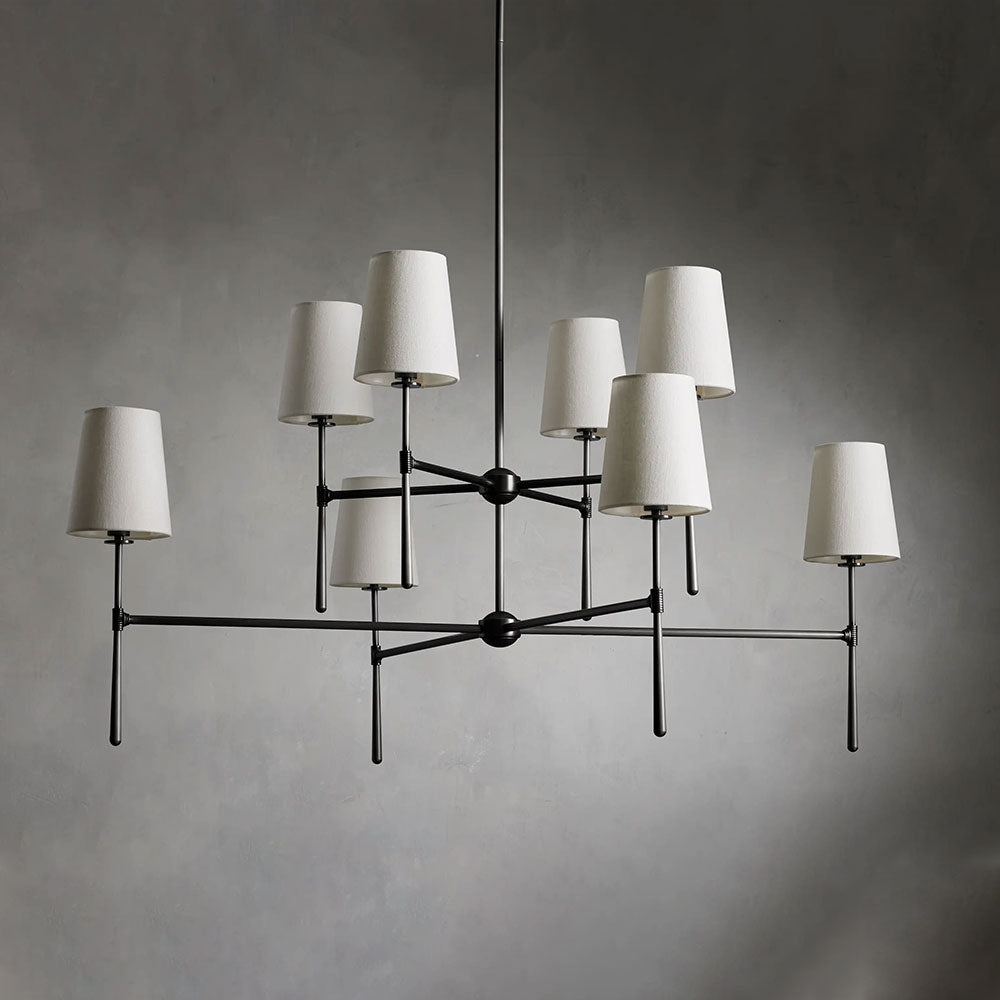 Rhodes 2-Tier Round Chandelier detail view