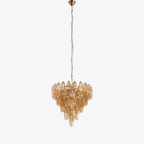 Asti Glass Chandelier Glass lighting by Bling Lighting Studio