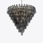 Asti Glass Chandelier Glass lighting by Bling Lighting Studio