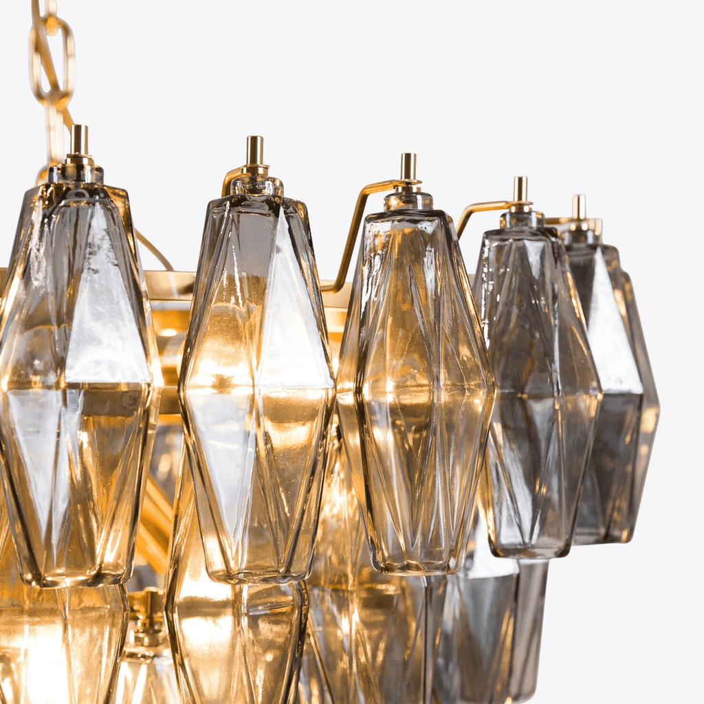 Asti Glass Chandelier Glass lighting by Bling Lighting Studio