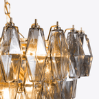 Asti Glass Chandelier Glass lighting by Bling Lighting Studio