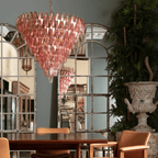 Asti Glass Chandelier Glass lighting by Bling Lighting Studio