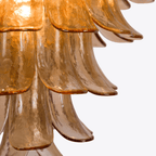 Amber Petalo Chandelier Glass lighting by Bling Lighting Studio