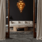 Amber Petalo Chandelier Glass lighting by Bling Lighting Studio